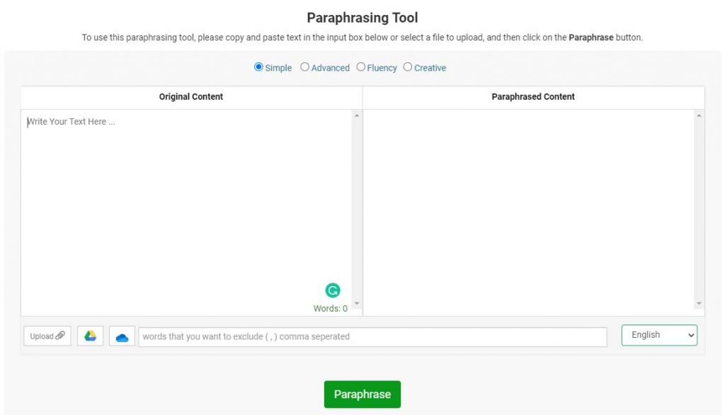 is paraphrasing tool plagiarizing