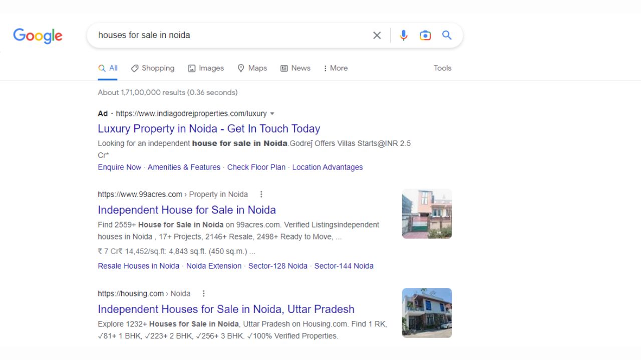 keywords update - google ads for real estate